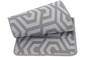 CASATESSILE Passatoia Cucina Antiscivolo Largo 50 cm. Fancy Geometric Tappeto Bordato Cucina Lavabile Lavatrice, Corsia Lavello Cucina in Tessuto Liscio. - 150 cm.