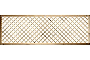 PREMIER GARDEN SUPPLIES 183cm x 60cm (6x2) Elite Diamond Trellis/Lattice Garden Screening Wood Fence