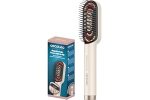 Cecotec Cepillo Reparador con Luz LED HairCare Revitalize Little. Aplicador de Serum y Masaje Vibratorio, Cuida, Repara y Estimula el Crecimiento del Cabello, 4 Luces LED, Tratamiento Capilar en Casa