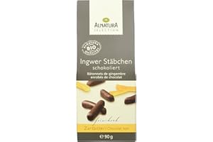 Alnatura Sélection Bio Ingwer Stäbchen schokoliert, 90g