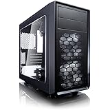 Fractal Design Focus Mini G - Mini Tower Computer Case - mATX - High Airflow - 2x Fractal Design Silent LL Series 120mm White