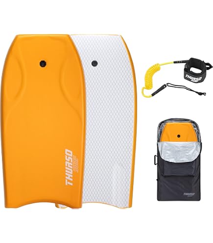 Schwimmbrett Aufblasbar Erwachsene AIRMATE XL Bodyboard Aufblasbar | Drop Stitch PVC | Für Erwachsene Bis 10 PSI | Inkl. Pumpe & Leash Airmate Bodyboard