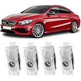 4Pcs LED Welcome Logo Lights for Mercedes, Car Door Light Projector, Accessories for CLA C117 X117 CLS C218 X218 Coupe C205 C