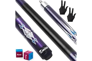Kmise Lot de Baguettes de Billard de 147 cm, 45-600 ML, en érable Canadien, pour Adultes, Plusieurs Couleurs, pour Bar, Maison, Tables de Piscine, Sports