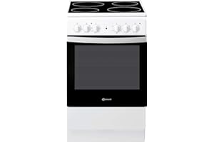 Bauknecht BS5V4KHW/DE Standherd mit Hydrolyse, Backofen mit 5 Funktionen, Garraumvolumen 61 Liter, 4fach Restwärmeanzeige, 1-