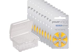 WNS-EMG-WORLD power one, 60 batterie per apparecchi acustici, Senza mercurio, Tipo P10 PR70