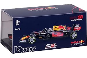 Bburago B18-38056V 1:43 F1 Aston Martin Red Bull Racing RB16B con Casco Verstappen