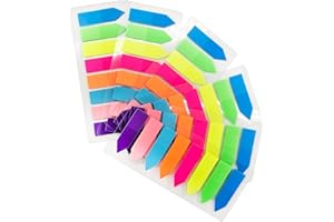 VANRA 960 pezzi adesivi per indice, segnapagine, frecce, adesivi colorati, per segnalibri, 6 set