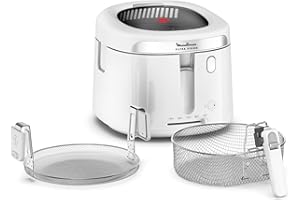 Moulinex Filtra Vision, Friggitrice ad Olio 1,2 kg, con Ampia Finestra e Rete Filtrante, Design Moderno, Capacità Familiare, Facile da Pulire e da Riporre, AF2541