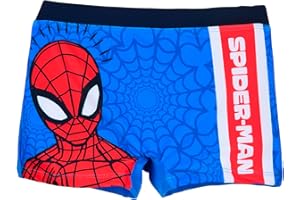 Marvel Spider Man Bañador para Niño, Diseño Comic Shorts de Baño Bañador Infantil, Tallas 3 a 8 Años