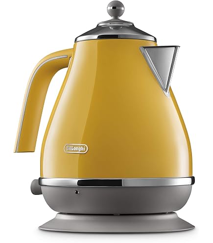 De'Longhi Ballerina Wasserkocher 3000W – 360° Drehbarer Sockel, Wasserstandsanzeige & Entnehmbarer Kalkfilter, Weiß