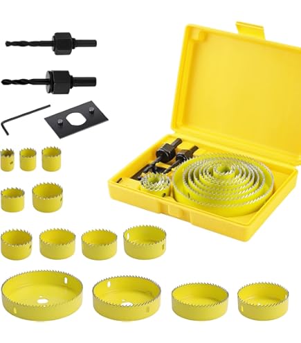 Gunpla Kit De 7 Scies Cloches 32-54 Mm En Acier à Haute Teneur En Carbone Durable Pour Couper Le