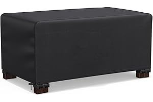 OOOXZO Abdeckungen für Gartenmöbel Lounge 160x120x75cm/LxWxH Tischabdeckung Outdoor Wetterfest, Schwerlast 600D Oxford Abdeckung Gartentisch Lounge Abdeckung Winddicht Anti-UV