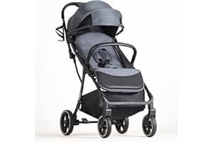 Passeggino canna Okto: compatto dalla nascita ai 4 anni (22kg) Bebe2luxe (grigio)