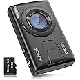 Digitale camera 4K, CCN 48MP fotocamera met 180° flip 3,0 inch scherm, 16 x digitale zoom, compacte camera met statief en microfoon, met groothoeklens en macrolens, afstandsbediening, 32 GB TF-kaart