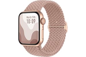 Suitisbest Braided Band Compatible with Apple Watch Straps 40mm 41mm 38mm 42mm 44mm 45mm 49mm Women, Anti-Slip Stretchy Elastic Replacement Strap for iWatch Band SE Ultra2/Ultra 9 8 7 6 5 4 3 2 1