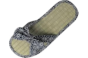 TDEOK Tongs pour Homme Et Femme, Pantoufles De Paille Été Bambou Flip Flops Sandales pour Adultes Chaussures De Plage Et Piscine pour Couple Claquettes Antidérapant Pantoufles Plat Léger