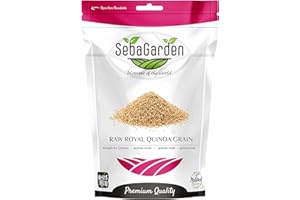 Seba Garden Organic Royal Quinoa, 100% Royal Bolivian Whole Grain Gluten Free, Keto Friendly, Source of Protein, High Fiber Content, Source of Iron, Non GMO (1 Kg)