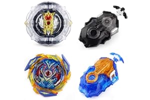 ENIKMOSD Trottole da combattimento Burst Starter,2 Gyro Burst Trottola Fusion Model Metallo con 2 Lanciatore Trottole 4D Combattenti per Bambini,Regalo Creativo Trottole per Bambini