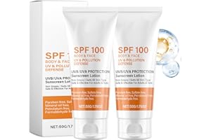 MEITREND Sonnencreme LSF 100, Sunscreen SPF 100, Sonnenschutzlotion für den Ganzen Körper mit UV-Schutz, Beruhigende Sonnenschutz, Anti-Aging und Feuchtigkeitsspendend Sunblock, Sonnencreme Gesicht (2)