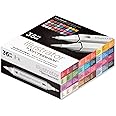 Crafter's Companion Spectrum Noir Illustrator Twin Tip Blendable Alcohol Based Marker Set with Japanese Nibs - Pack of 36 - Perfect for Colouring, Drawing & Illustration (Colour Essentials Pack)