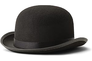 Dress Up America Cappello Derby - Bombetta Derby - Costume Cappello Bombetta Nero