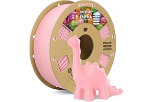 OVERTURE Easy PLA Filament 1.75 mm, Filament d'imprimante 3D EASY PLA 1kg (2.2 lbs), Précision dimensionnelle de +/- 0.02mm (Easy Rose)