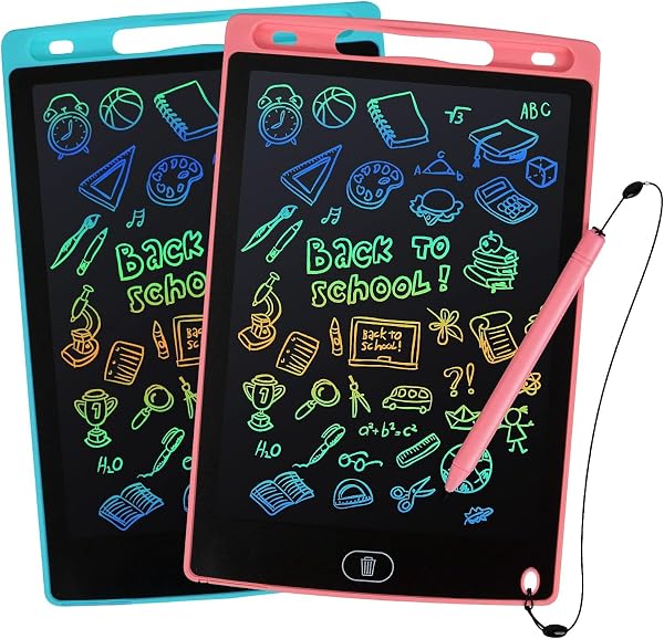 Kogabanny Tablette Dessin Enfant 2 Pièces 8.5 Pouces,Tablette d'écriture LCD pour 3-10 Ans Enfants Ardoise Magique,Jouet Educatif de Filles et Garcons, Cadeaux d'anniversaire Noël - 1
