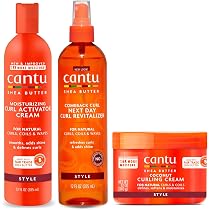Cantu Shea Butter 3er-Set – Lockenaktivator, Leave-In Conditioner & Kokos-Curling-Creme