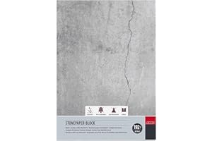 ARTSERVICE-TUBE Steinpapier-Block, Stonepaper-Block, Skizzenblock, 192g/m², 40 Blatt