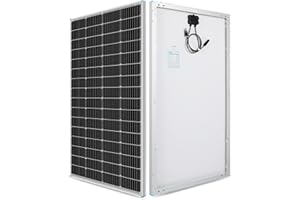 Renogy Pannello Solare 175 W, Caricatore 12 V PV Monocristallino per Campeggio Car, Rifugi Cabina Casa Commerciale Residenziale sul Tetto, Barca Marina, Caravana, Sistema Off-grid