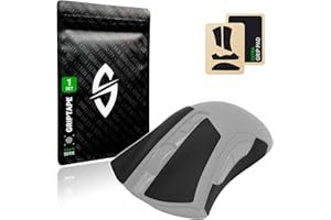 SensoryBoost Zestaw taśm Grip Tape do Razer DeathAdder V2 Pro (+ Extra Grip-Ppad), pochłaniająca pot, bardzo antypoślizgowa, ultra cienka (0,5 mm), samoprzylepna i nie pozostawia śladów – akcesoria do