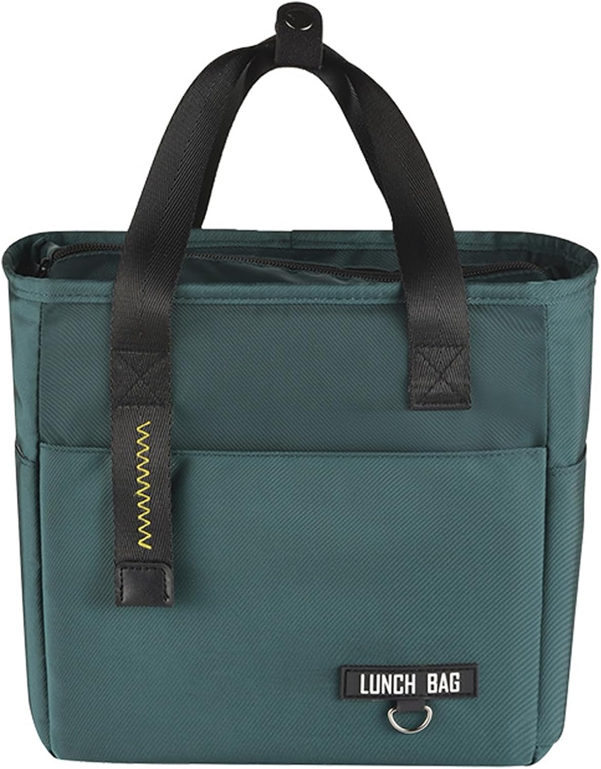 JSTHHTT Bolsa Termica Porta Alimentos, Lonchera Aislada Bolsa, Loncheras de Trabajo, Bolsa Comida Trabajo Viajes, Adecuado para el Trabajo, Viajes, Picnic, Oficina (Verde)