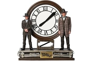 Iron Studios Marty & Doc Clock Tower Deluxe Art - Back to The Future III, Mehrfarbig, 1:10, UNBTTF44721-10