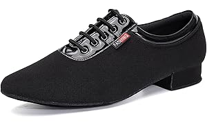 TINRYMX Zapatos de Baile Latino Hombre Moderno de tacón bajo Tango a Salsa práctic de salón Zapatos de Baile,Model-LHD401