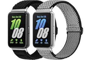 enkic Elastische Armband Kompatibel mit Samsung Galaxy Fit 3, Dehnbare Nylon Sport Ersatzarmband Verstellbare Solo Loop Uhrenarmband für Samsung Galaxy Fit 3 Armband Damen Herren
