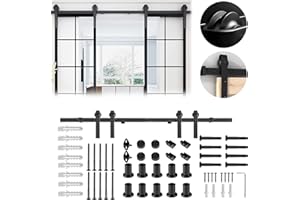 XMTECH Juego de herrajes para puertas correderas (366 cm)