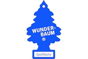 WUNDER-BAUM Arbre Magique Perfumador Ambientador Pino Sport Super Aroma de Larga Duración para Coche, Casa, Oficina, etc.