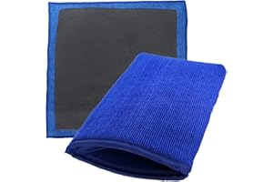 WDZYRM en Argile Gants 2 Pièces Chiffon De Décontamination Clay Bar De Nettoyage De Voiture Lavage De La Mitaine en Nettoyage Voiture Automobile pour Car Detailing Clay Bar Alternative Detailing Tool Kit