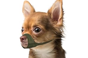 Mayerzon Maulkorb für Hunde mit kurzer Schnauze, Kleiner Maulkorb für Chihuahua, American Bully Boxer Welpen, weicher Stoff, Mundbedeckung für Tierarztbesuche und verhindert Beißen oder Kauen.