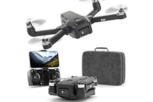 KARUISRC Drone de Cámara, Drone Plegable con Motor FPV sin Escobillas, Capaz de Vuelo Estacionario Automático, Despegue/Aterrizaje con un Solo Clic, Apto Tanto Para Adultos Como Para Principiantes