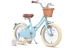 ‎GLERC Glerc 12-20 Zoll Kinderfahrrad mit Korb, für Jungen und Mädchen im Alter von 3 bis 12 Jahren, mit Klingel und Stützrädern, erhältlich.