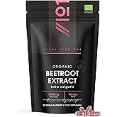 Organic Beetroot Extract Capsules 7500mg - High Strength Beetroot Supplement - 90 Vegan Capsules (3 Months Supply) Resealable