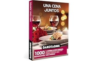 DAKOTABOX - Caja Regalo hombre mujer pareja idea de regalo - Una cena juntos - 1000 restaurantes de cocina moderna, tradicional, de fusión y mucho más
