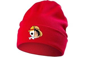 Bonamana One Piece Anime - Berretto invernale lavorato a maglia, in morbido berretto da sci, per bambini, ragazzi, ragazze, teenager