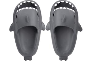 LANIVIC Chanclas de Playa para Niña Niño Tiburón Zapatillas de Ducha Antideslizante Tigre Zapatos de Piscina Sandalias Ligero Verano Shark Slippers