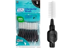 TePe Original Szczoteczka międzyzębowa, czarna, 1,5 mm/ISO 8, 8 sztuk, usuwanie płytki nazębnej, skuteczne czyszczenie, szerokie odstępy między zębami