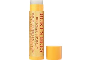 Burt's Bees Baume à lèvres Cire d'abeille, baume hydratant à la vitamine E et à l'huile de noix de coco, 100 % d'origine naturelle, 4,25 g