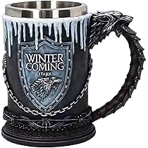 Zasdvn Middeleeuwse -draak, bierpul, roestvrijstalen , cadeau, mokken voor drakenverzamelaar, thematische feestdecoratie, Viking, tankard, drinkwaren, beker voor koffie/dranken/sap, 568 ml
