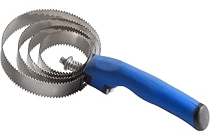 EKKIA Générique - Etrille métallique ronde poignée soft - bleu